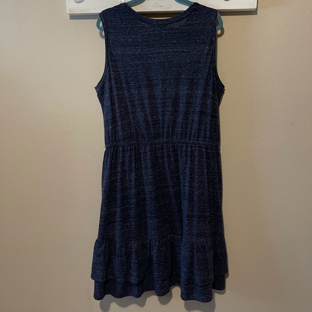 Lane Bryant - heather blue ruffle hem T-shirt dress - Picture 7 of 7